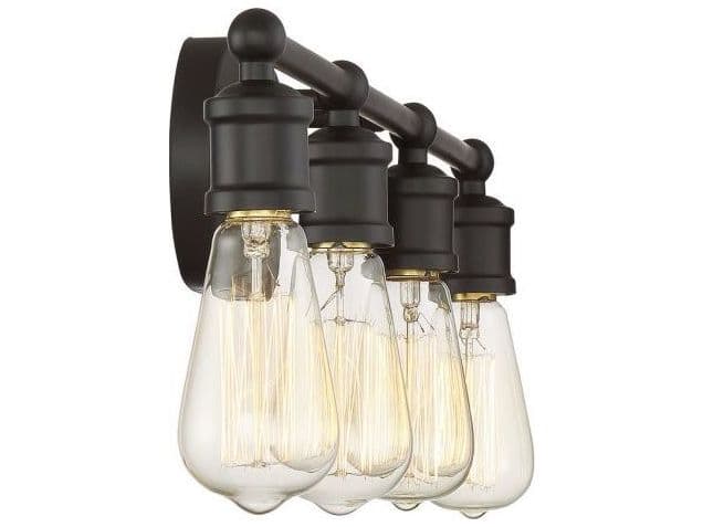 Savoy House Meridian 4-Light Oil Rubbed Bronze Vanity Light