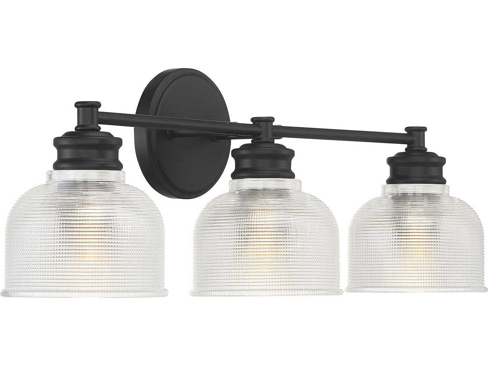 Savoy House Meridian 3-Light Matte Black Vanity Light