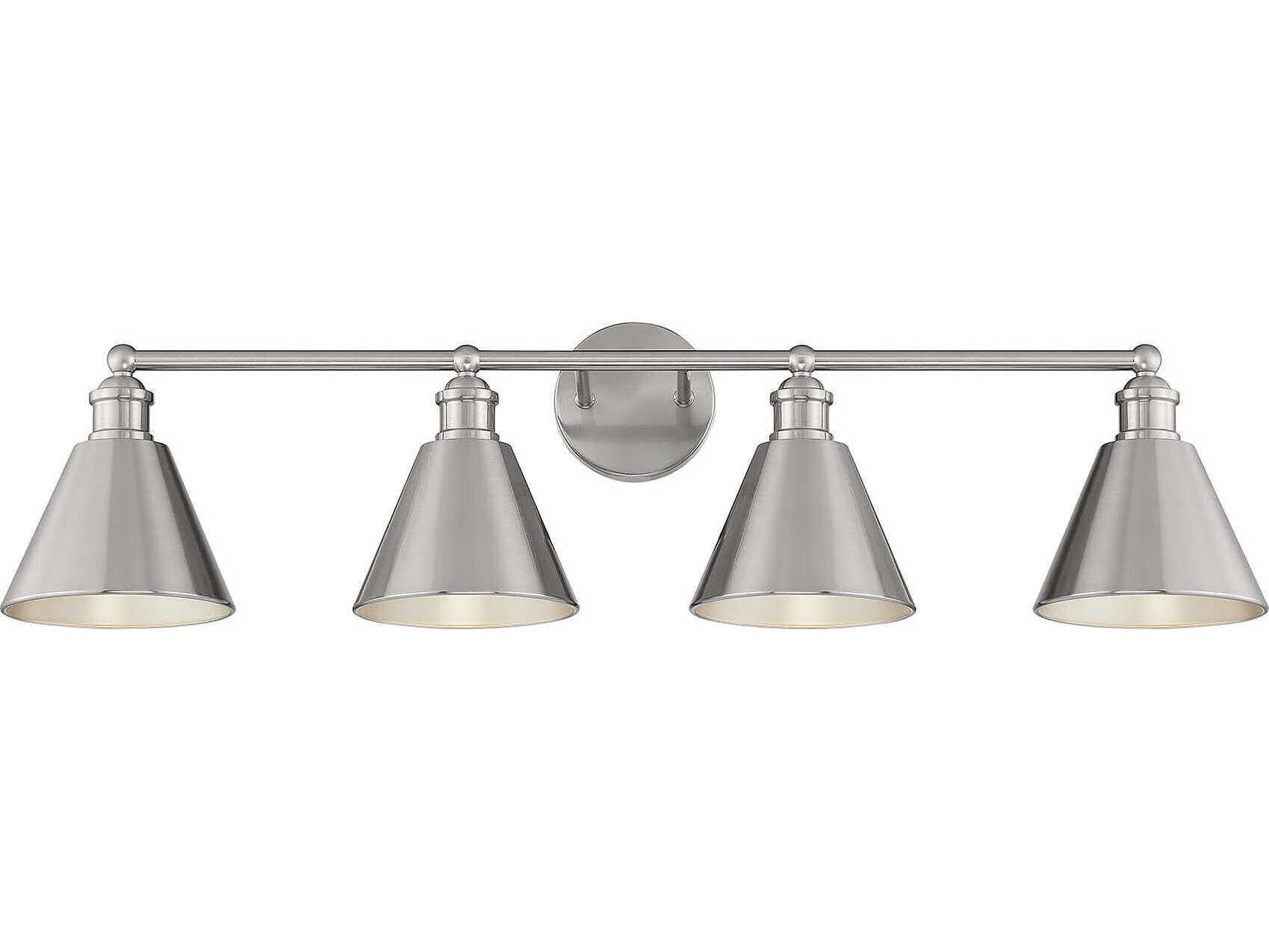Savoy House Meridian 4-Light Brushed Nickel Vanity Light