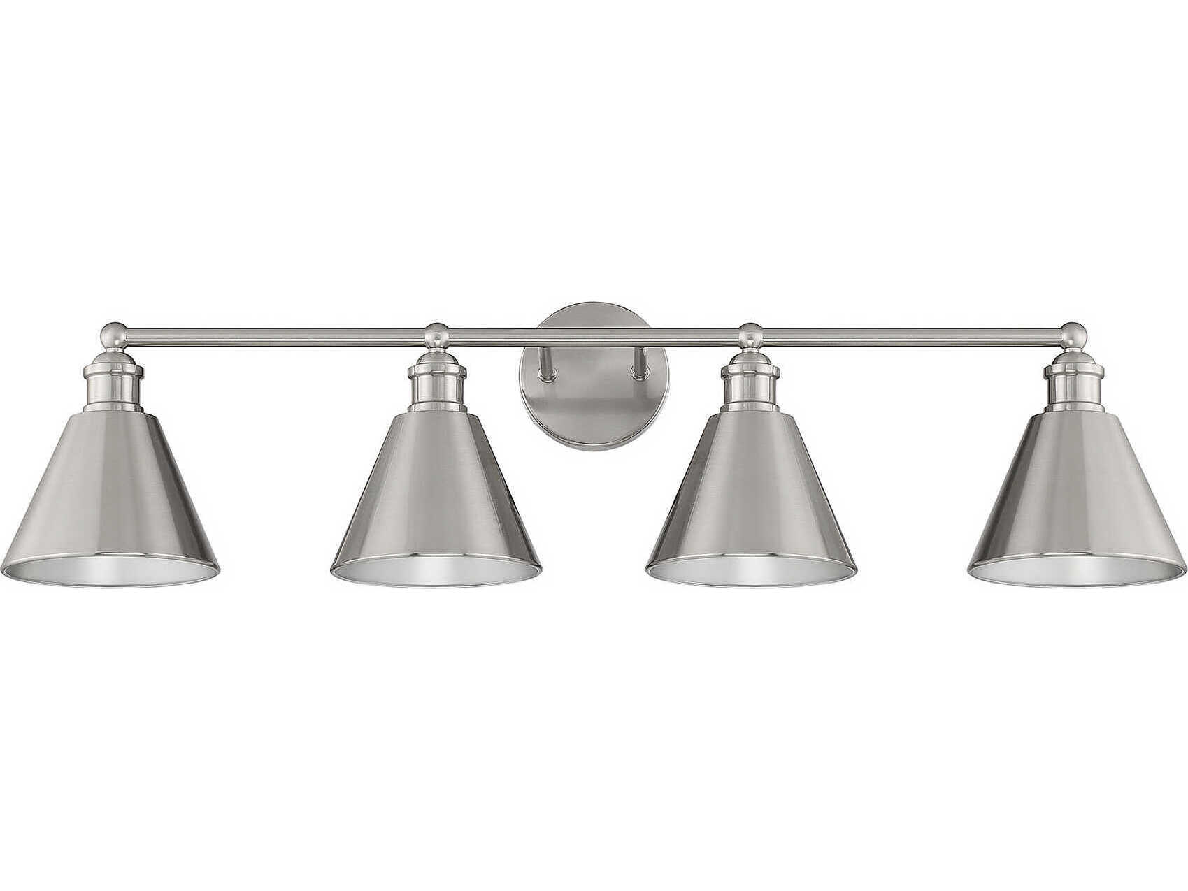 Savoy House Meridian 4-Light Brushed Nickel Vanity Light