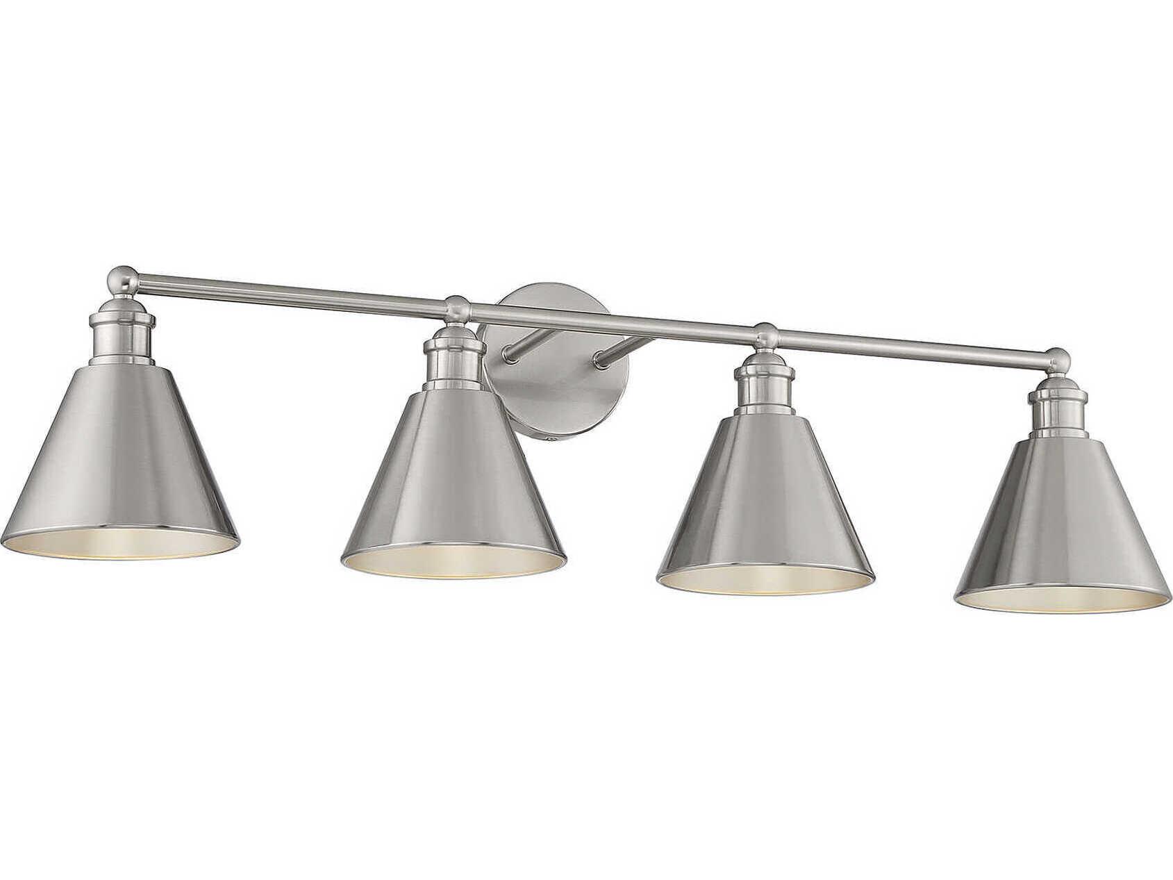 Savoy House Meridian 4-Light Brushed Nickel Vanity Light