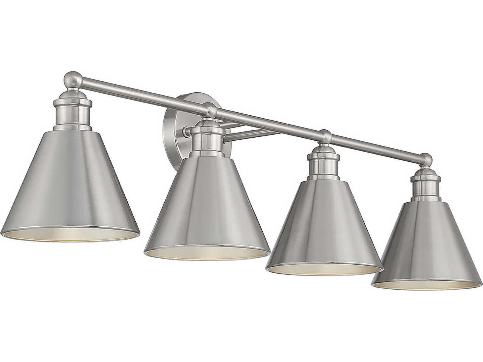 Savoy House Meridian 4-Light Brushed Nickel Vanity Light