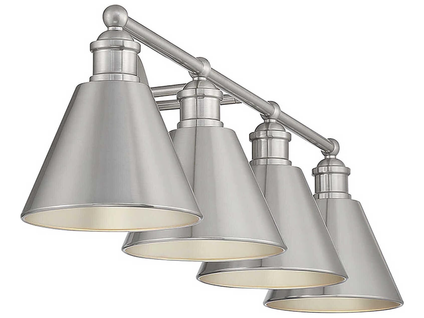 Savoy House Meridian 4-Light Brushed Nickel Vanity Light