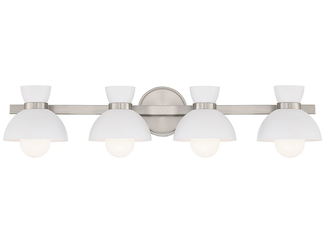 Savoy House Meridian 4-Light Brushed Nickel Vanity Light