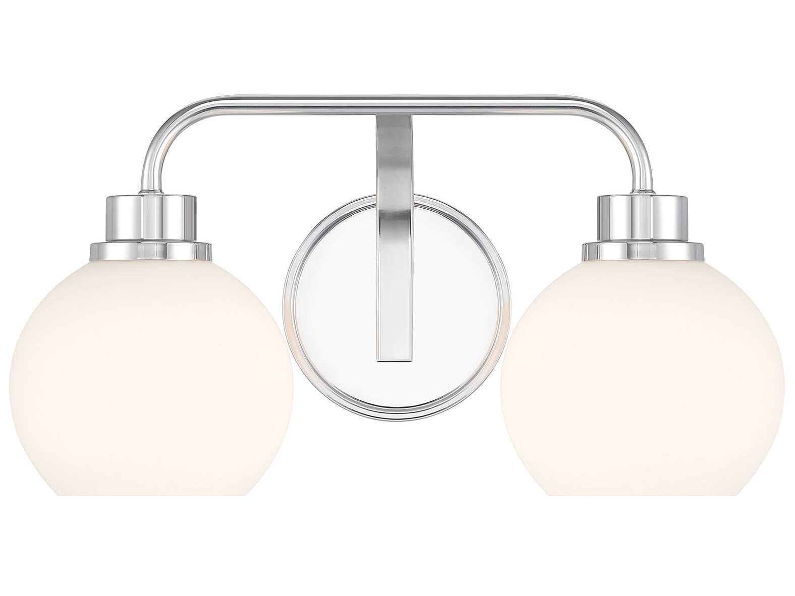 Savoy House Meridian 2-Light Chrome Vanity Light