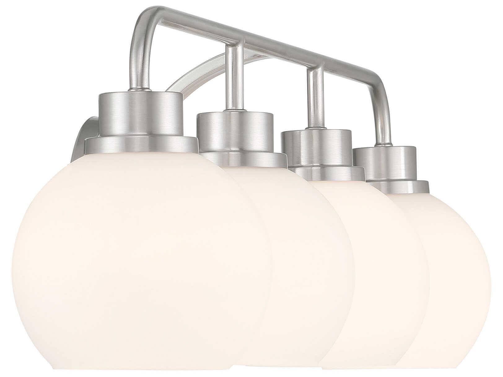 Savoy House Meridian 4-Light Brushed Nickel Vanity Light