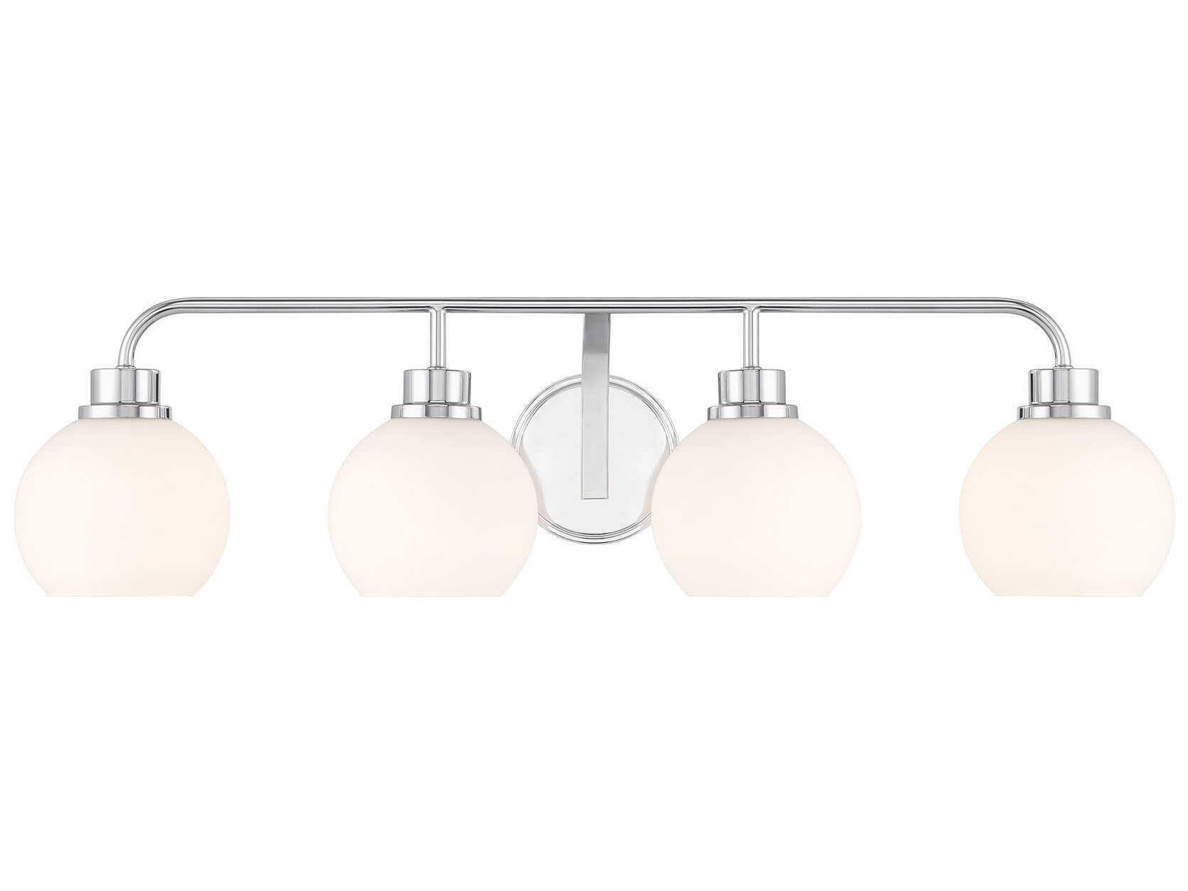 Savoy House Meridian 4-Light Chrome Vanity Light