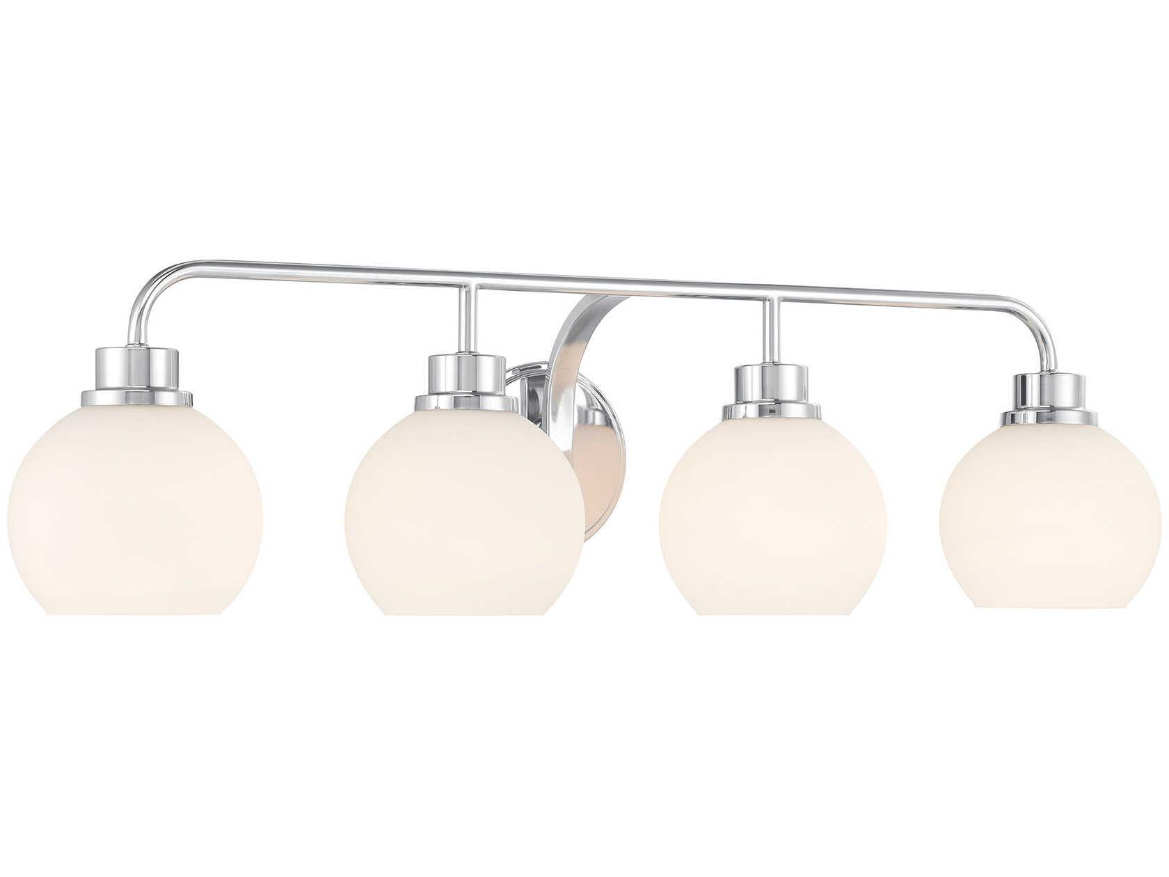 Savoy House Meridian 4-Light Chrome Vanity Light