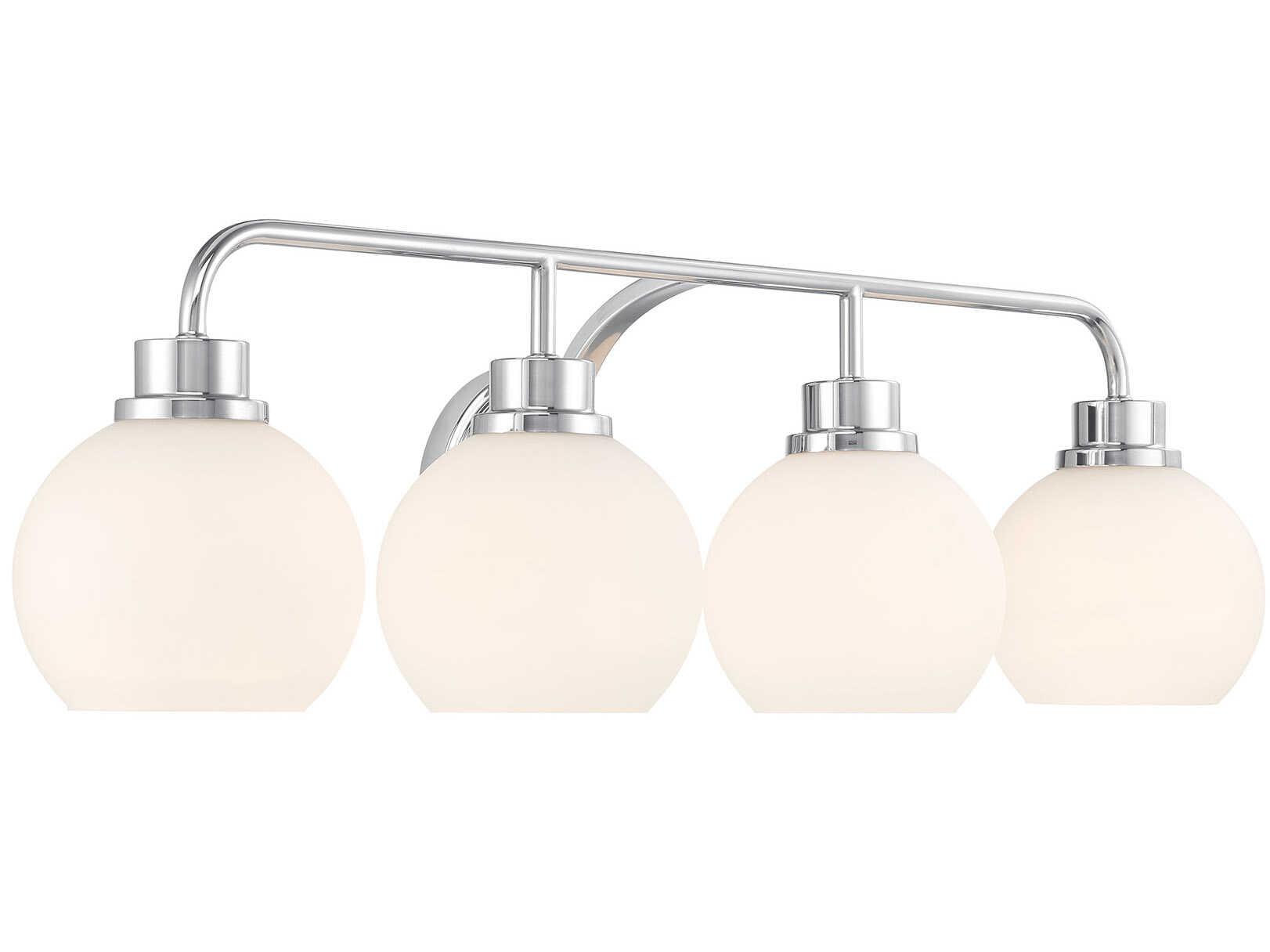 Savoy House Meridian 4-Light Chrome Vanity Light