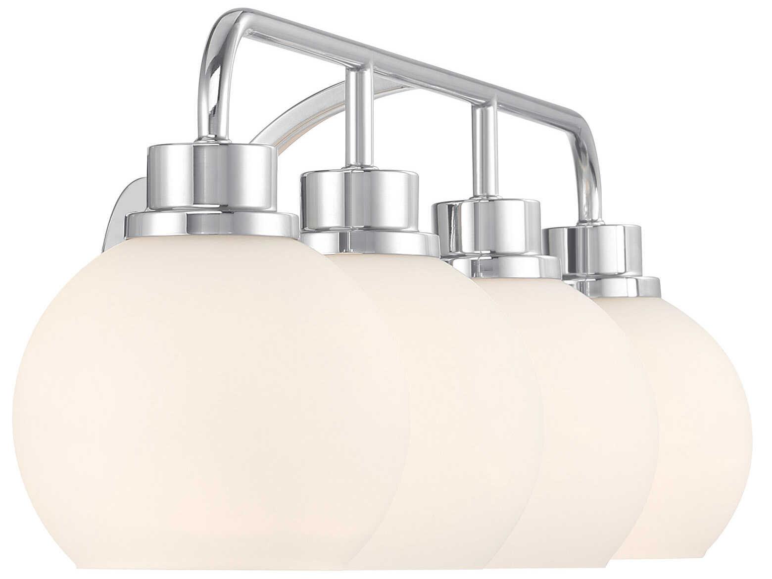 Savoy House Meridian 4-Light Chrome Vanity Light