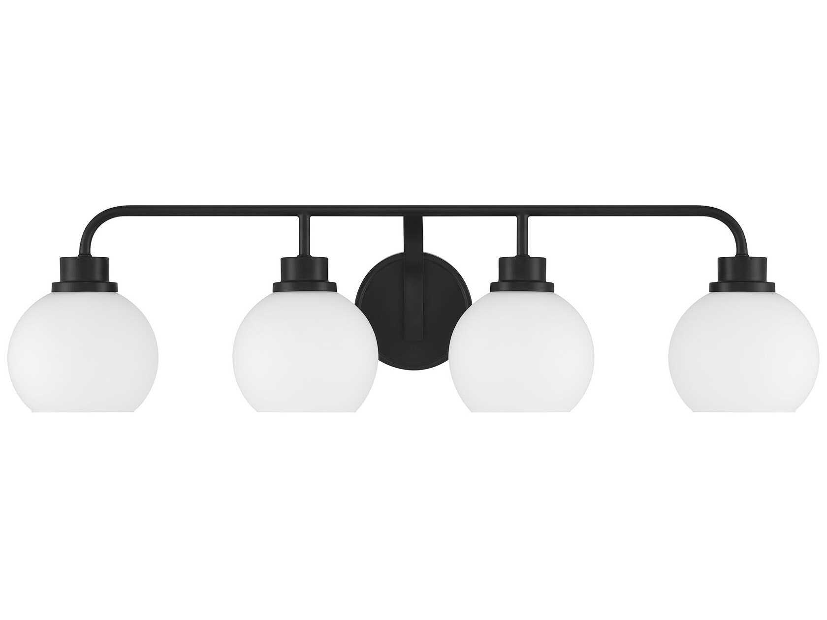 Savoy House Meridian 4-Light Matte Black Vanity Light