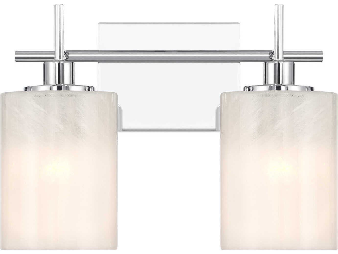 Savoy House Meridian 2-Light Chrome Vanity Light