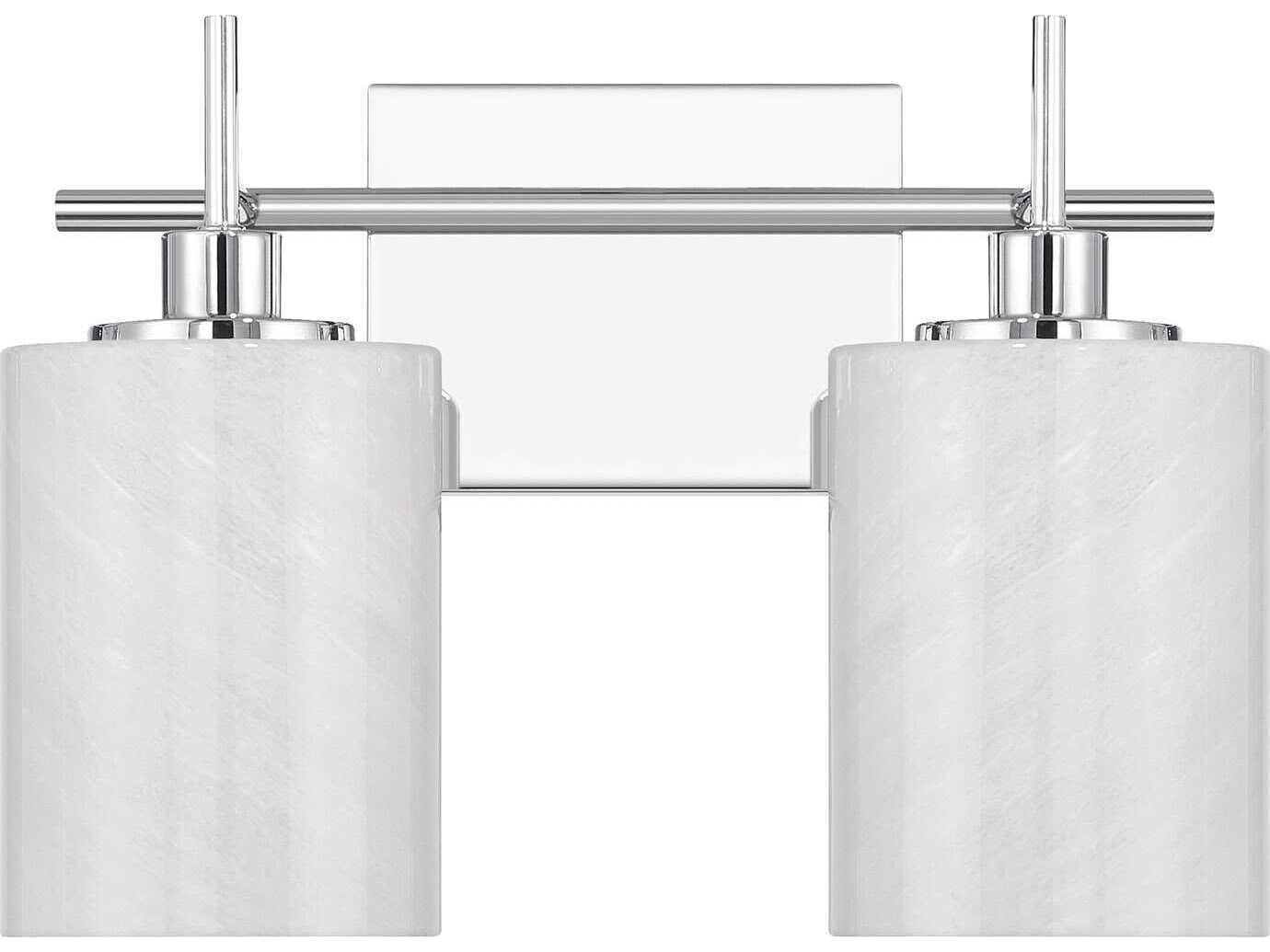 Savoy House Meridian 2-Light Chrome Vanity Light
