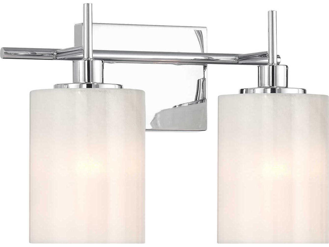 Savoy House Meridian 2-Light Chrome Vanity Light