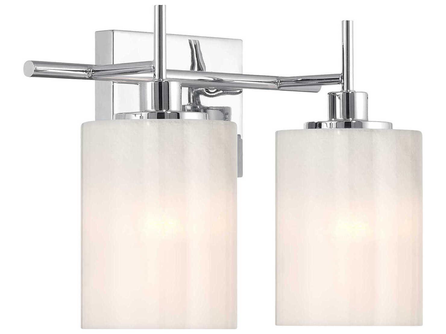 Savoy House Meridian 2-Light Chrome Vanity Light