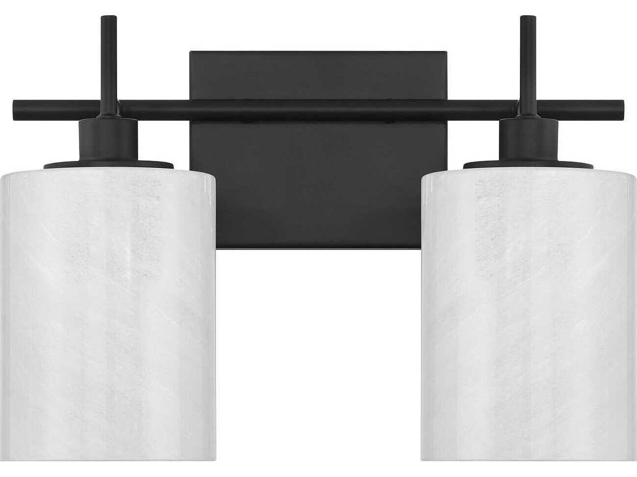 Savoy House Meridian 2-Light Matte Black Vanity Light