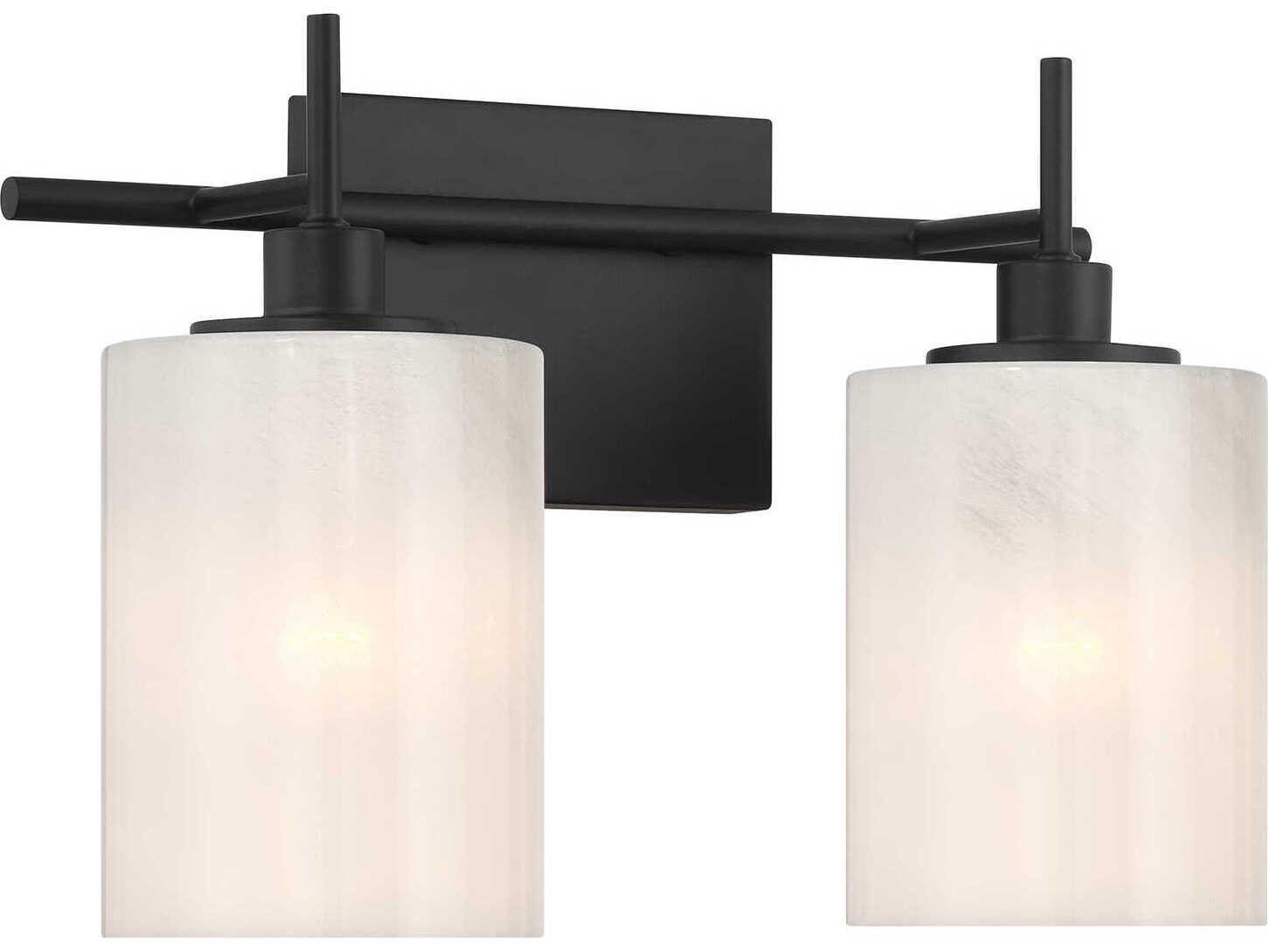 Savoy House Meridian 2-Light Matte Black Vanity Light