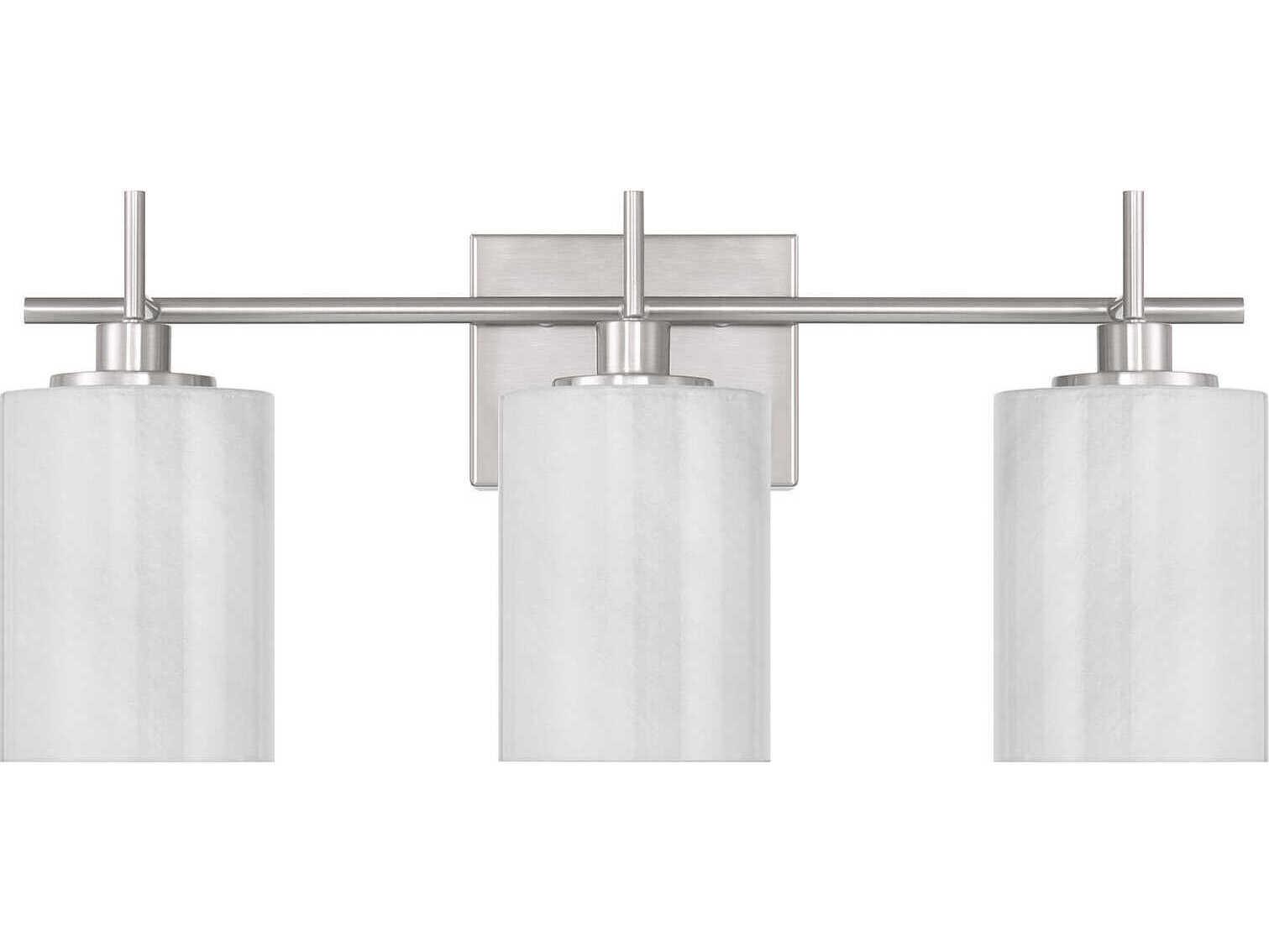Savoy House Meridian 3-Light Brushed Nickel Vanity Light