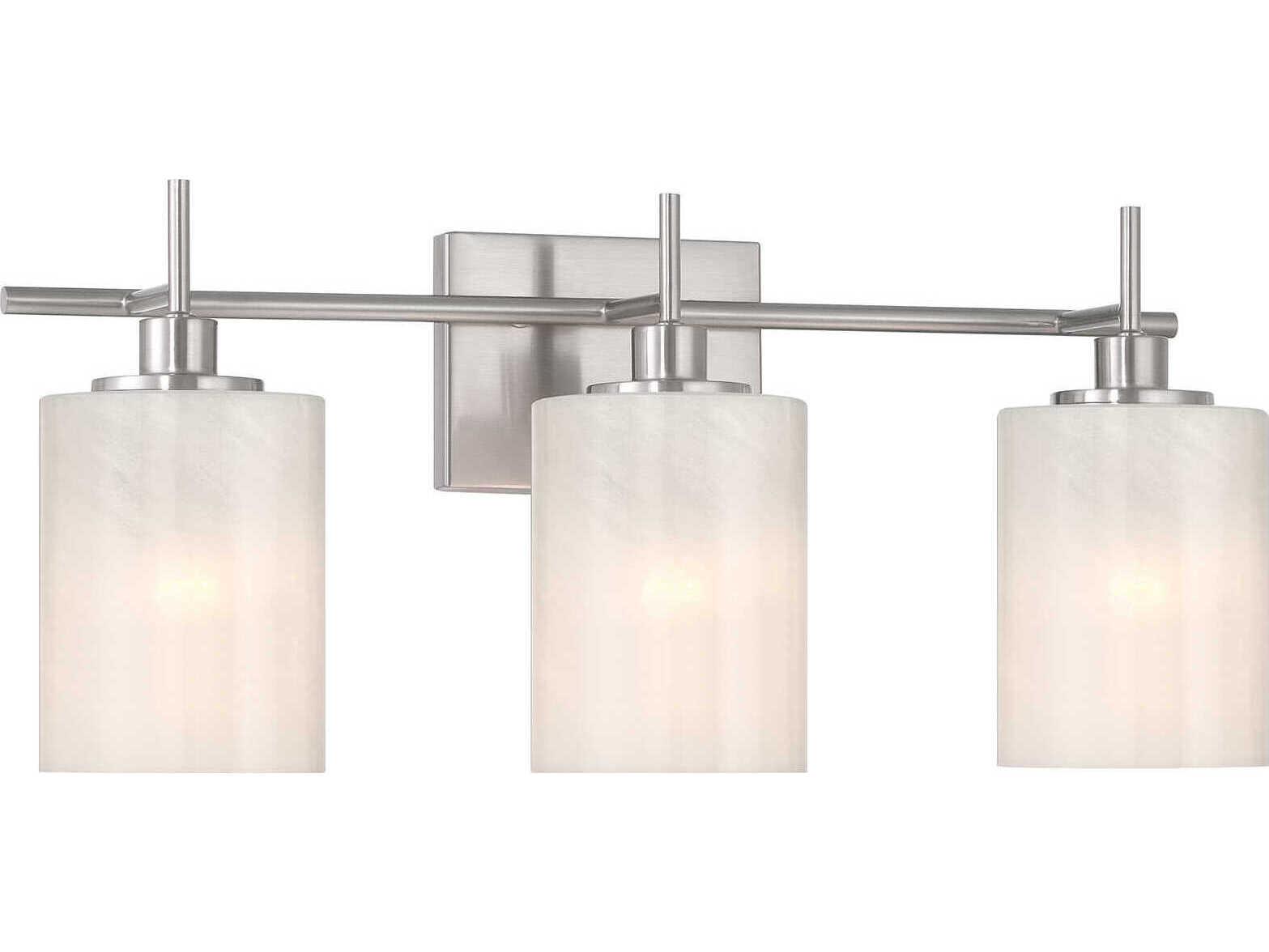 Savoy House Meridian 3-Light Brushed Nickel Vanity Light