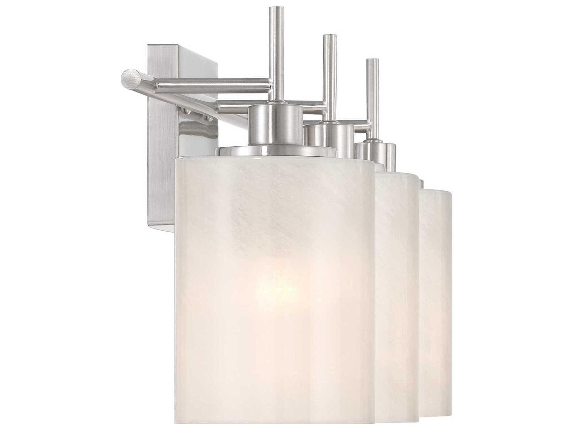 Savoy House Meridian 3-Light Brushed Nickel Vanity Light
