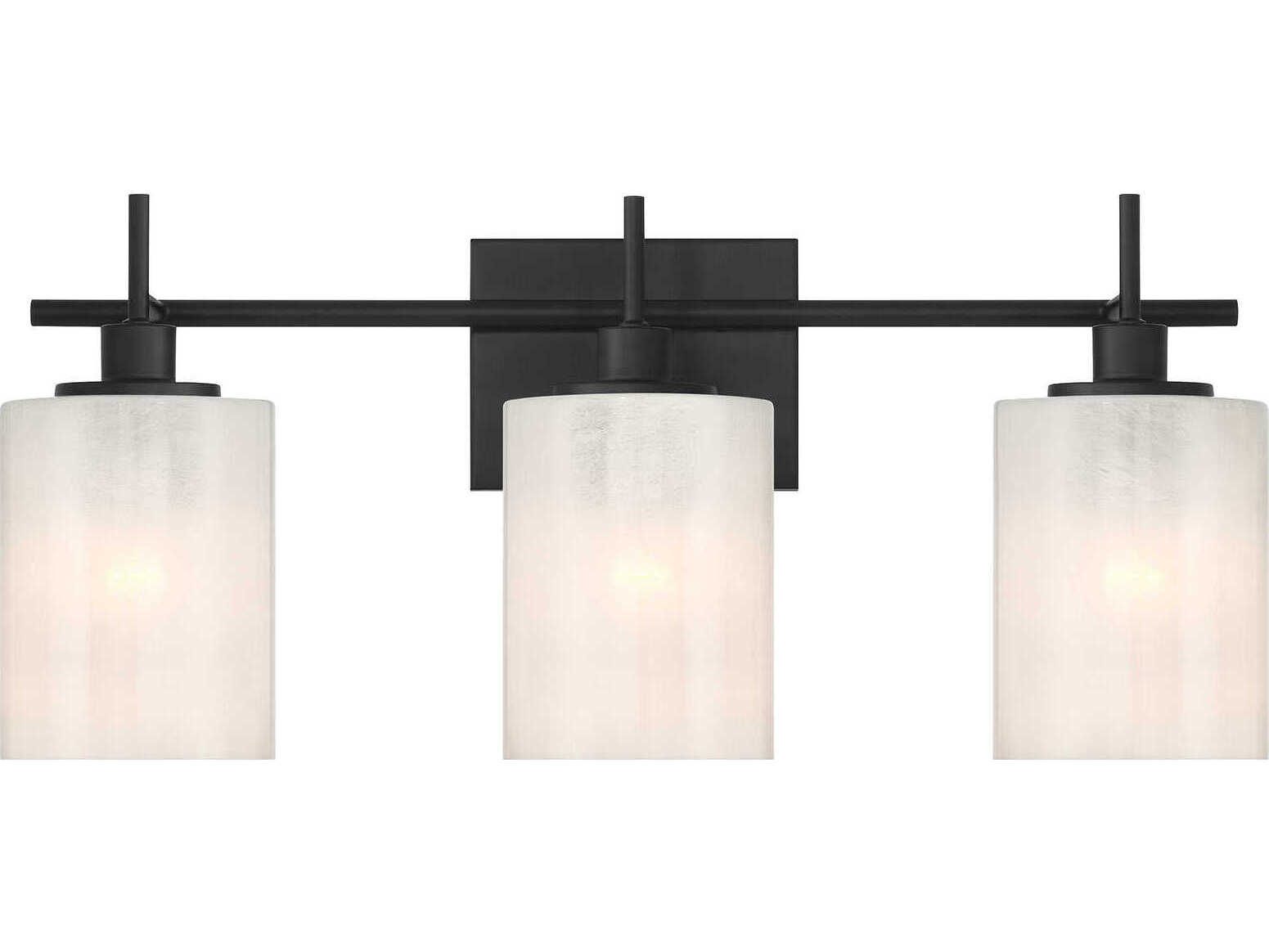 Savoy House Meridian 3-Light Matte Black Vanity Light