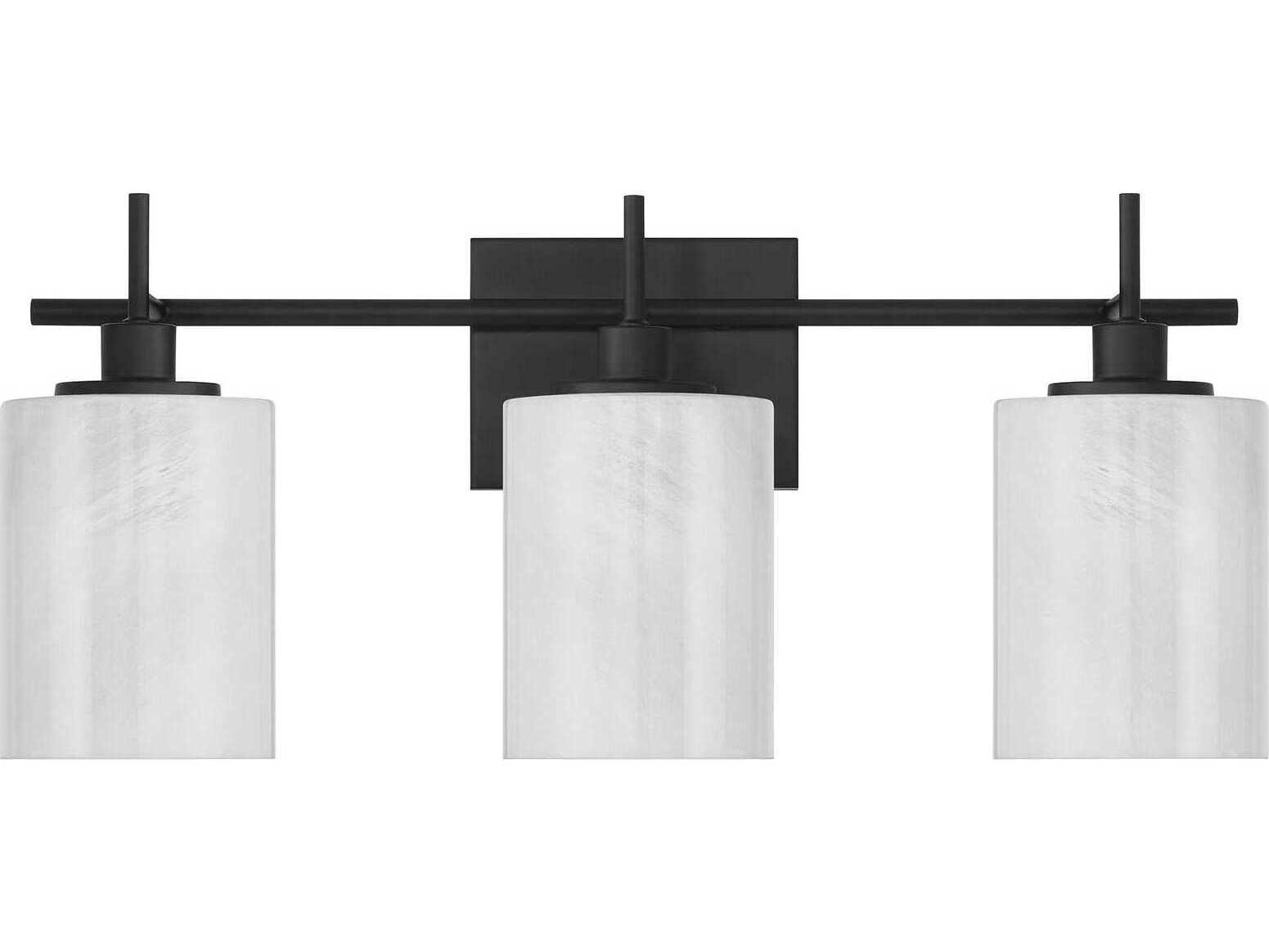 Savoy House Meridian 3-Light Matte Black Vanity Light