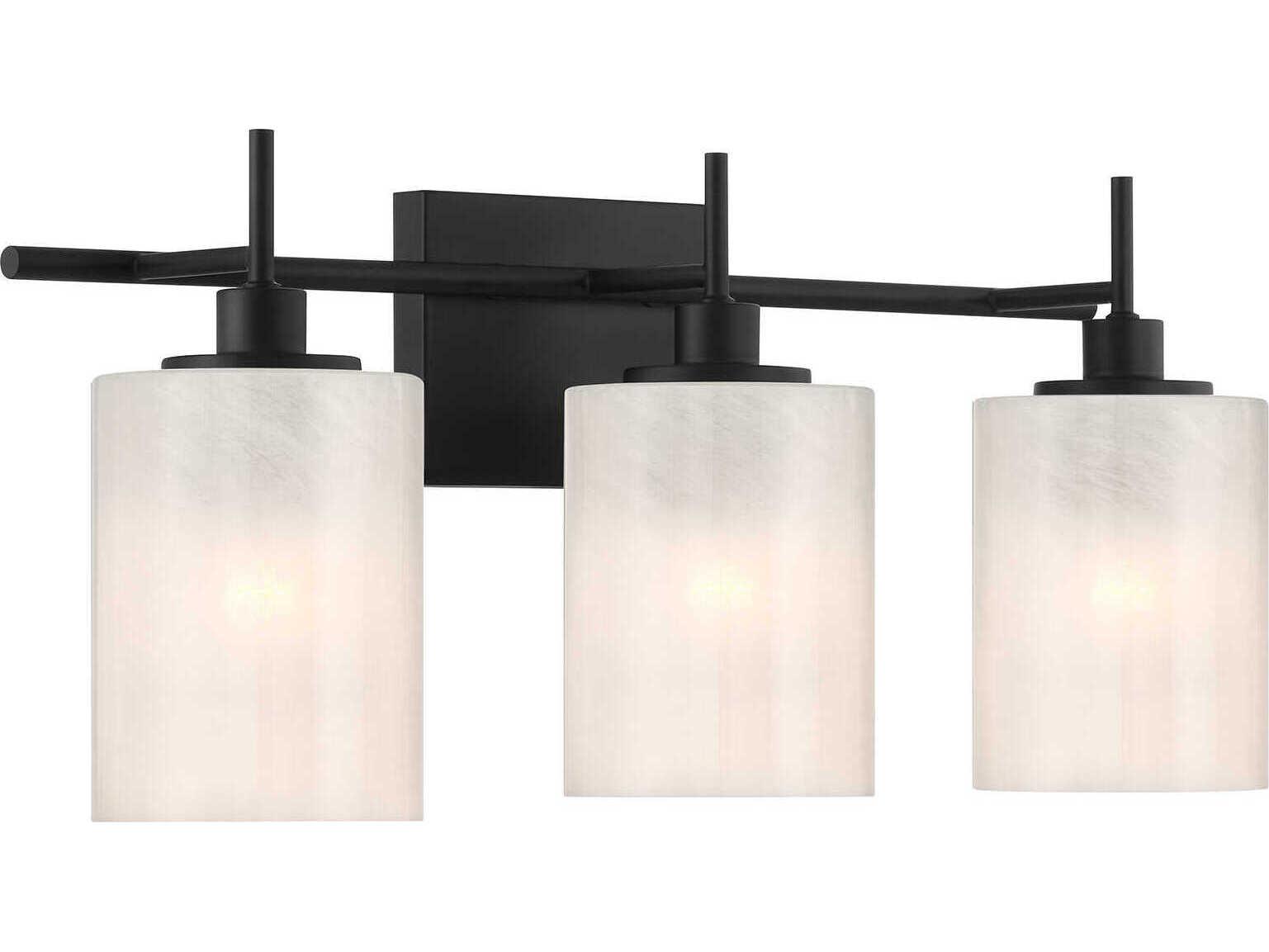 Savoy House Meridian 3-Light Matte Black Vanity Light