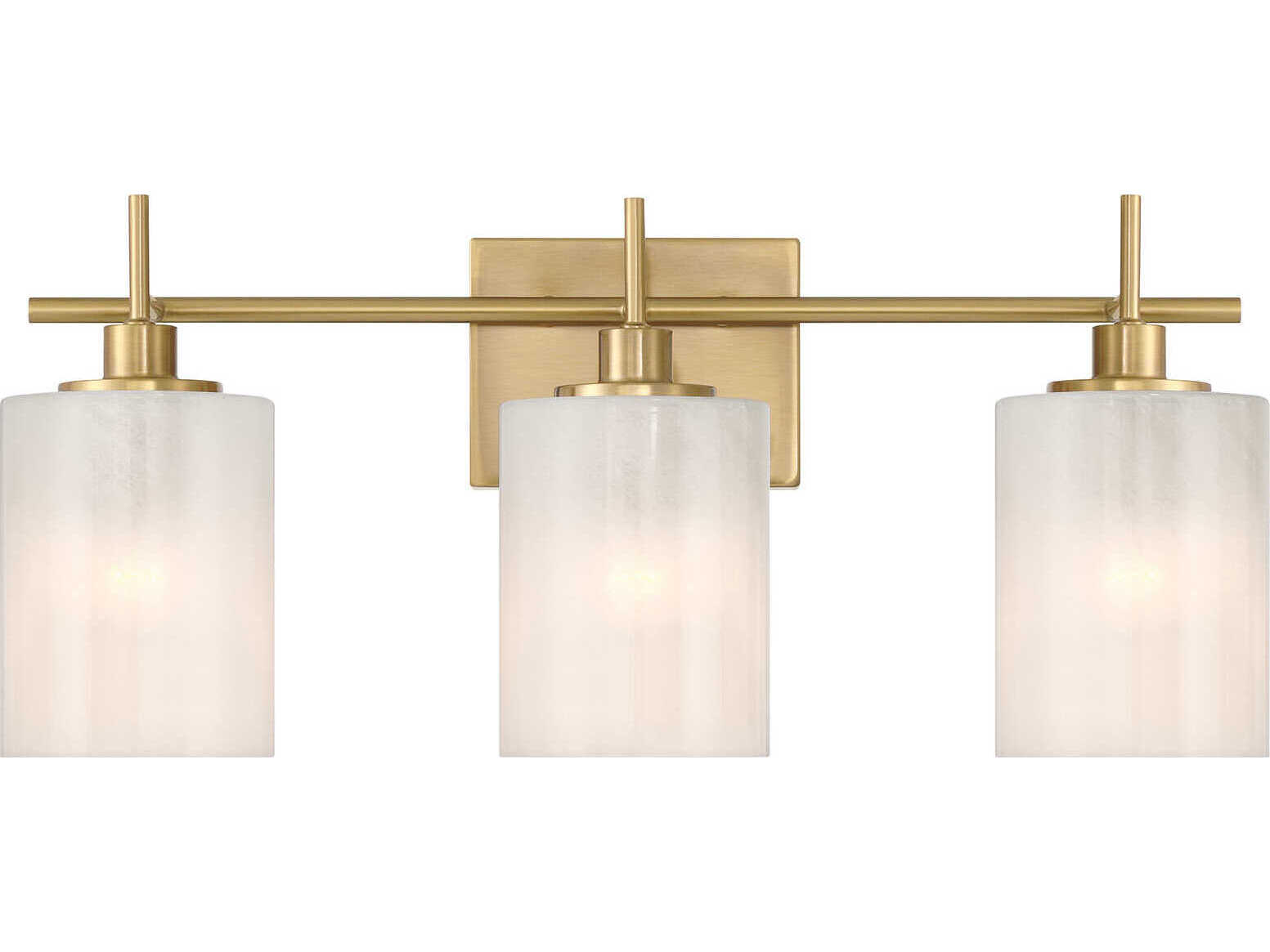 Savoy House Meridian 3-Light Natural Brass Vanity Light