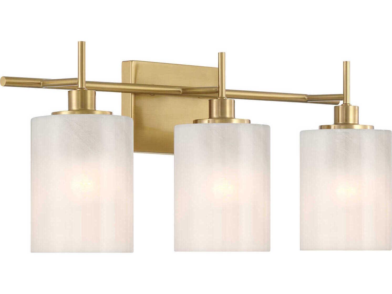 Savoy House Meridian 3-Light Natural Brass Vanity Light