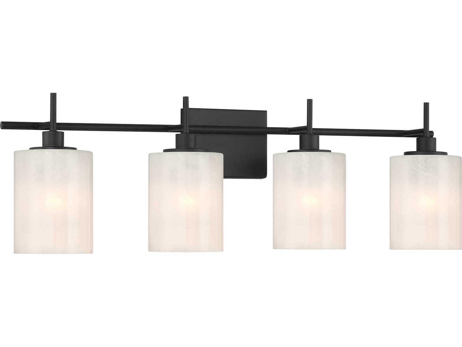 Savoy House Meridian 4-Light Matte Black Vanity Light