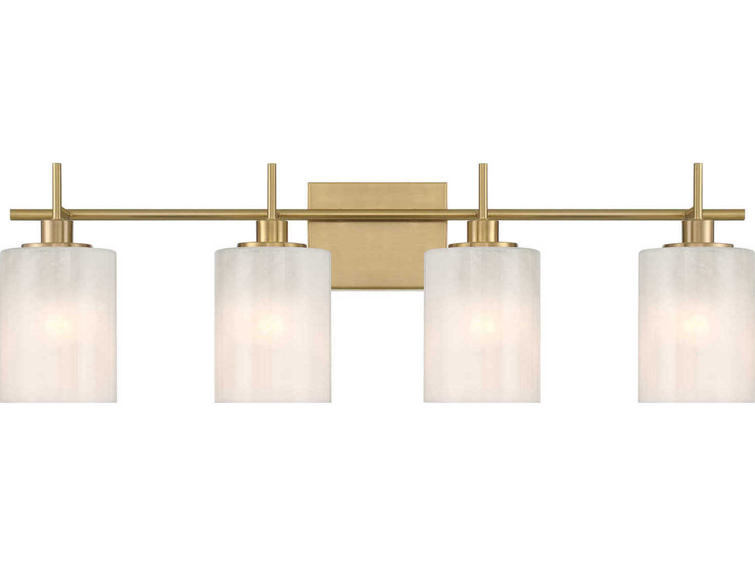 Savoy House Meridian 4-Light Natural Brass Vanity Light