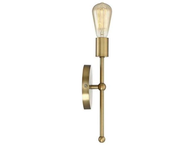 Savoy House Meridian 1-Light Natural Brass Wall Sconce