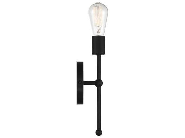 Savoy House Meridian 1-Light Matte Black Wall Sconce