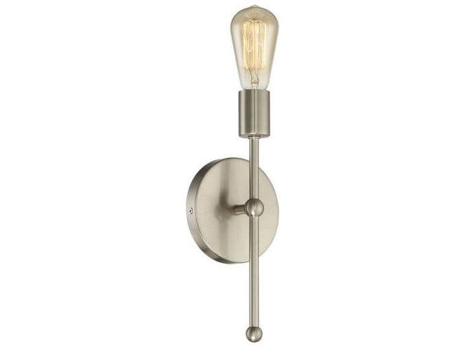 Savoy House Meridian 1-Light Satin Nickel Wall Sconce