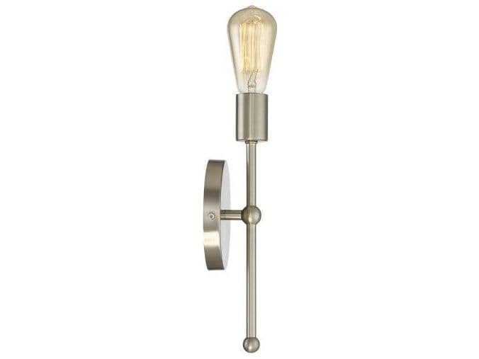 Savoy House Meridian 1-Light Satin Nickel Wall Sconce