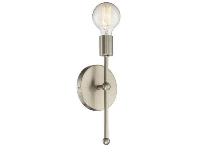 Savoy House Meridian 1-Light Satin Nickel Wall Sconce