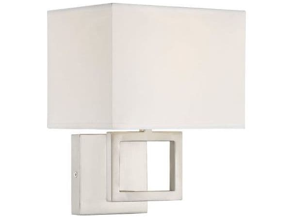 Savoy House Meridian 1-Light Brushed Nickel Wall Sconce