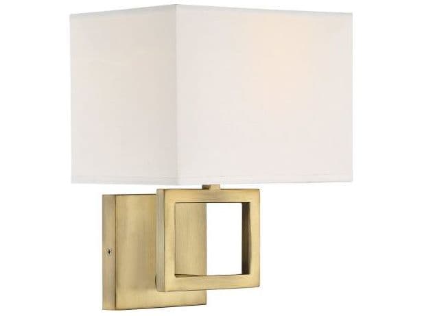 Savoy House Meridian 1-Light Natural Brass Wall Sconce
