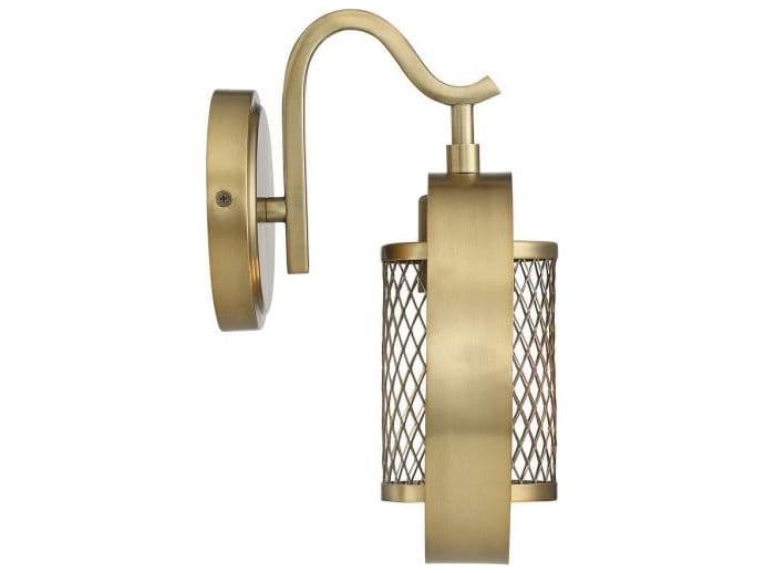 Savoy House Meridian 1-Light Natural Brass Wall Sconce