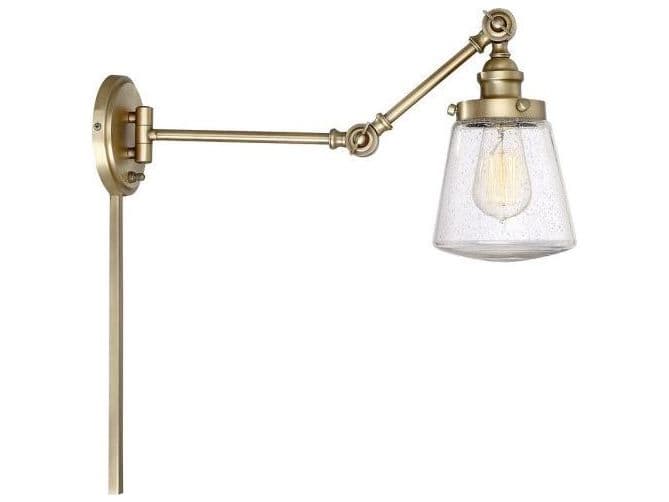 Savoy House Meridian 1-Light Natural Brass Wall Sconce