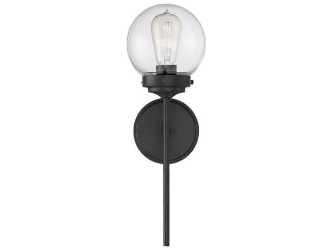 Savoy House Meridian 1-Light Oil Rubbed Bronze Glass Wall Sconce