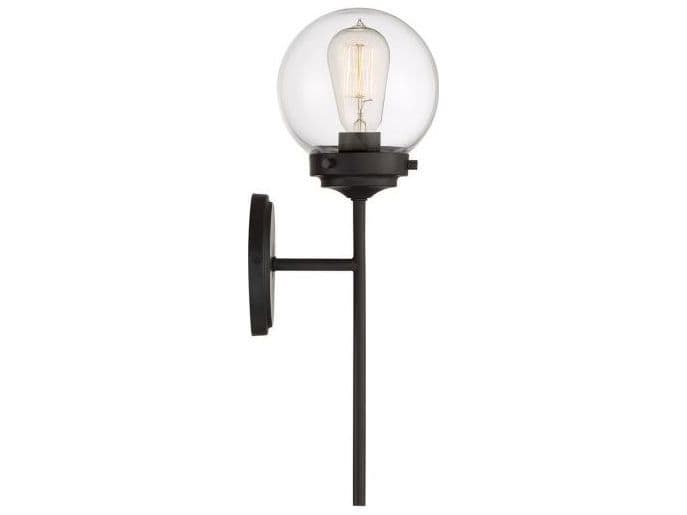 Savoy House Meridian 1-Light Oil Rubbed Bronze Glass Wall Sconce