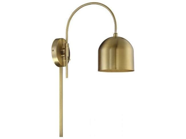 Savoy House Meridian 1-Light Natural Brass Wall Sconce