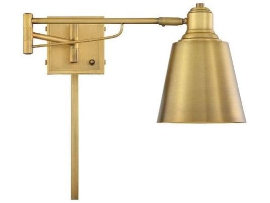 Savoy House Meridian 1-Light Natural Brass Wall Sconce