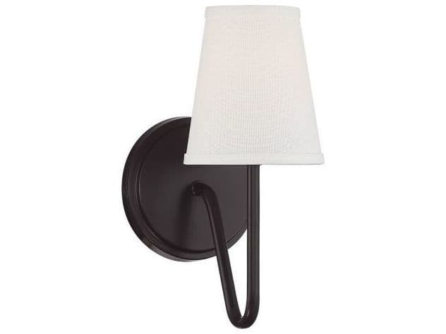 Savoy House Meridian 1-Light Oil Rubbed Bronze Glass Wall Sconce