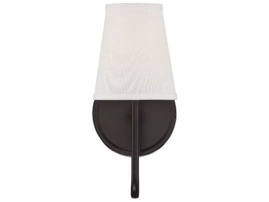 Savoy House Meridian 1-Light Oil Rubbed Bronze Glass Wall Sconce