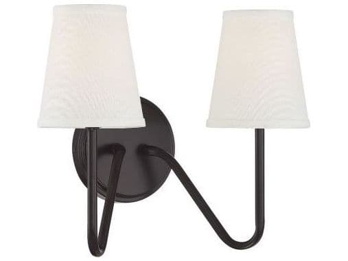 Savoy House Meridian 2-Light Oil Rubbed Bronze Vanity Light