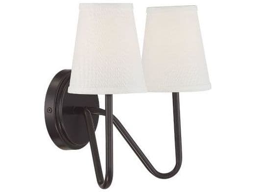 Savoy House Meridian 2-Light Oil Rubbed Bronze Vanity Light