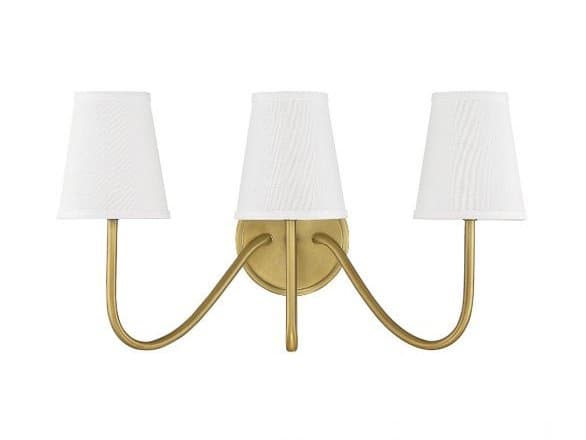 Savoy House Meridian 3-Light Natural Brass Vanity Light