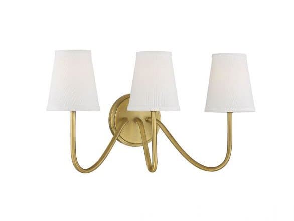 Savoy House Meridian 3-Light Natural Brass Vanity Light